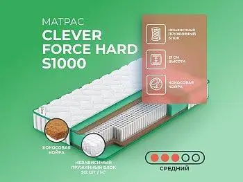 Матрас Clever Wind Force Hard S1000